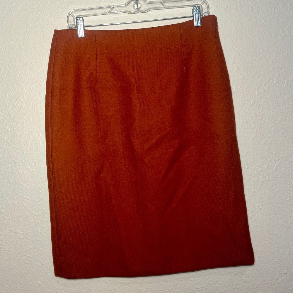 J Crew, Clay No 2 Wool Pencil Skirt, Size 8